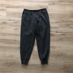 Puma Dark Grey Black Jogger Sweatpants Lounge Casual Athleisure